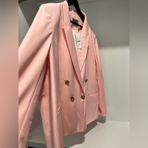 J.Crew $278 Relaxed Double Breasted Blazer in City Twill Pink Size 24 BX785 NEW - Picture 4 of 11